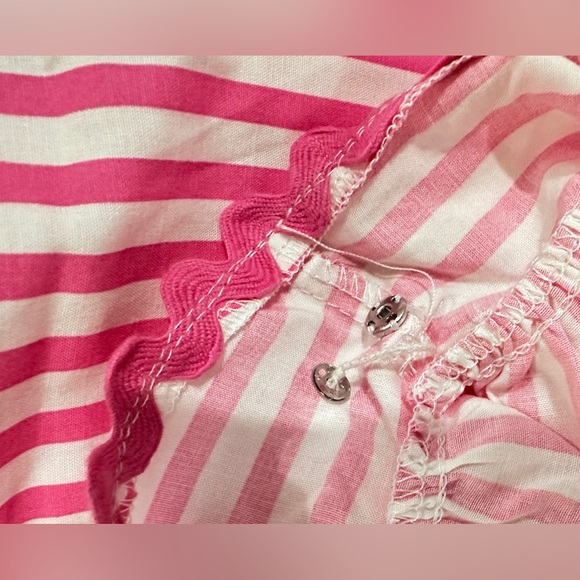 NWT SZ L Mary Square Emery Dress Lined up pink tie waist maxi - Picture 12 of 12